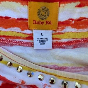 Ruby Rd 3/4 sleeve top